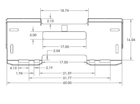 universal skid steer attachment dimensions